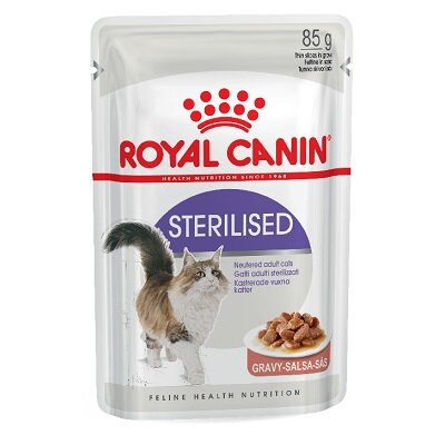 Royal Canin Sterilised Cat in Gravy Pouches 12 x 85g